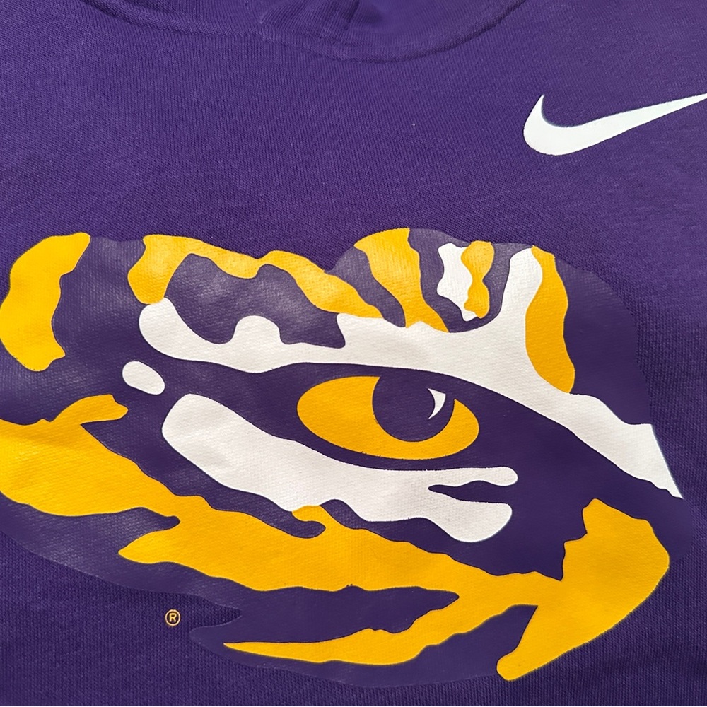 Nike Purple Sweatshirt with Unique Graphic Mens Size L. NEW - Picture 3 of 8